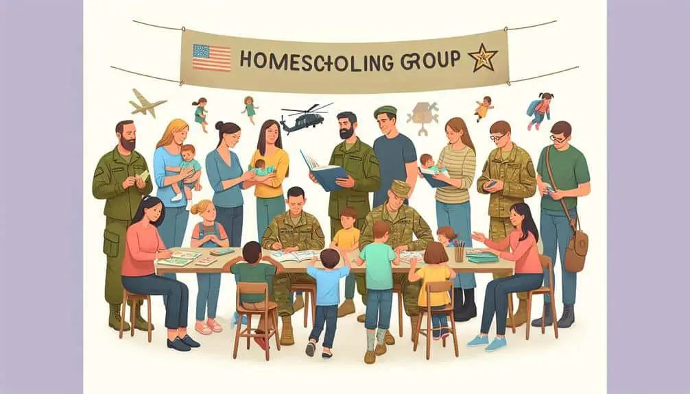 military families homeschooling groups