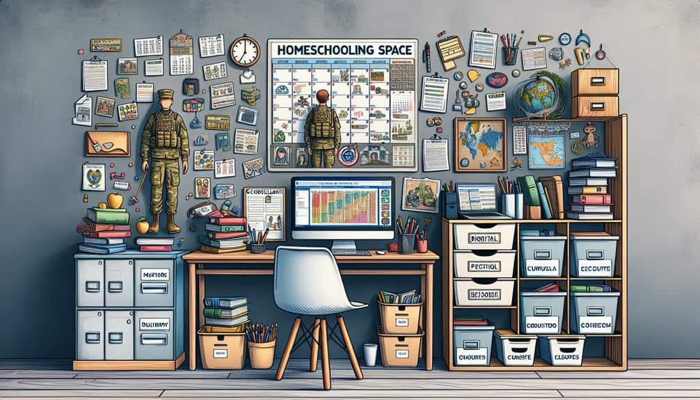 military homeschool record keeping advice